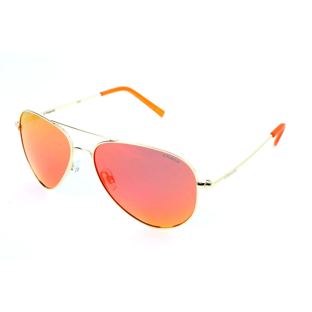 Polaroid Gold Metal Sunglasses LUNESCAPE