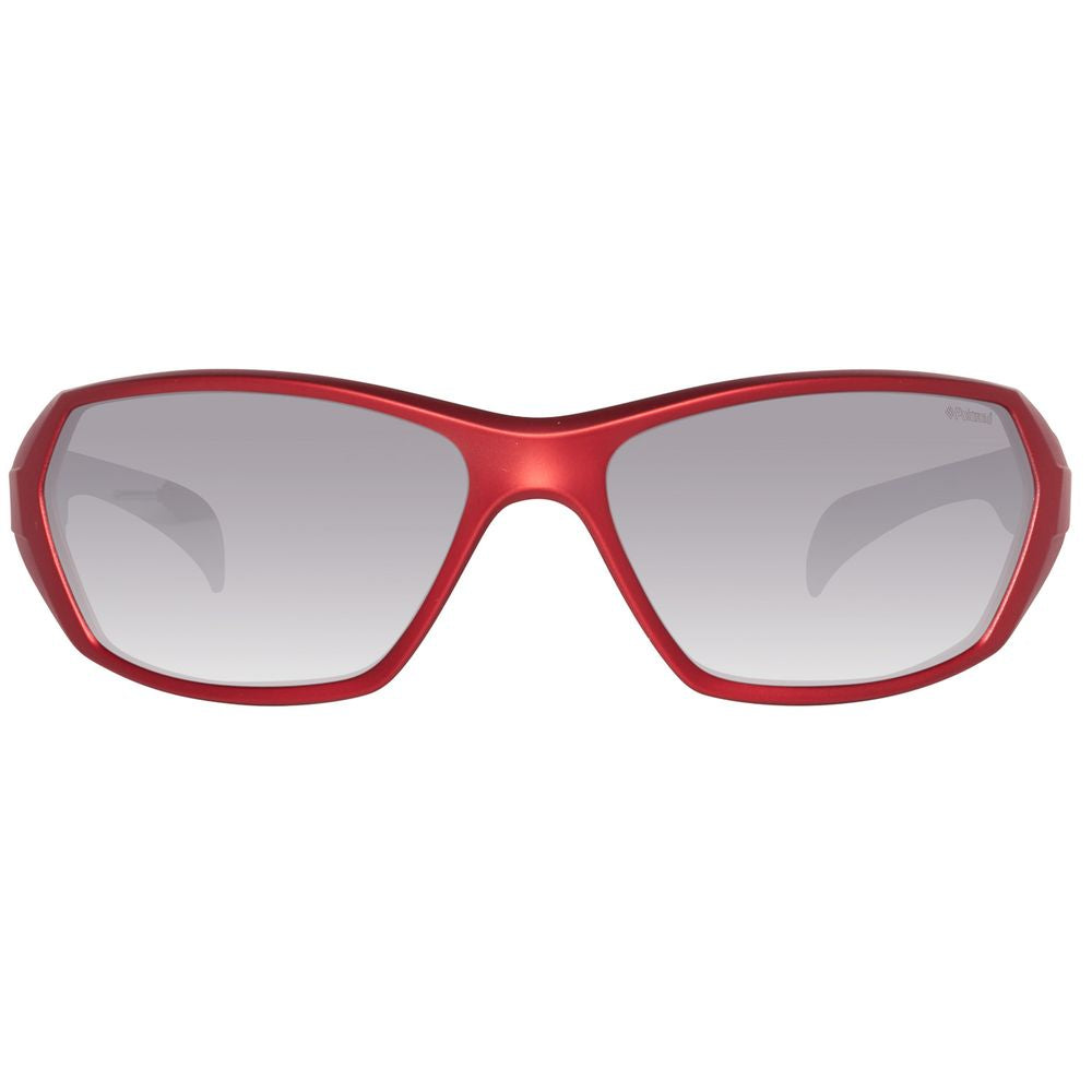 Polaroid Red Acetate Sunglasses LUNESCAPE