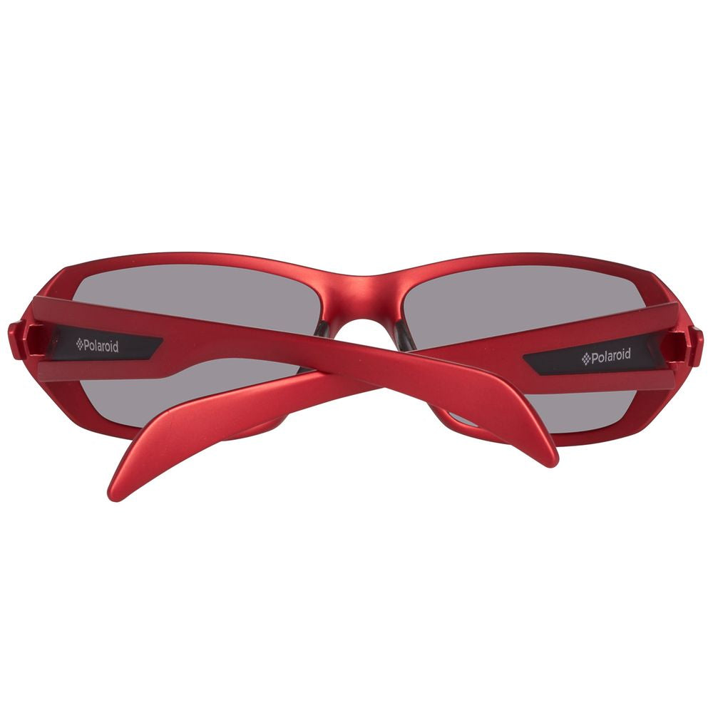 Polaroid Red Acetate Sunglasses LUNESCAPE