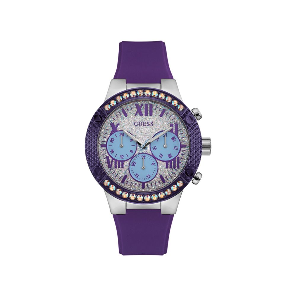 Guess Purple Silicone Watch LUNESCAPE