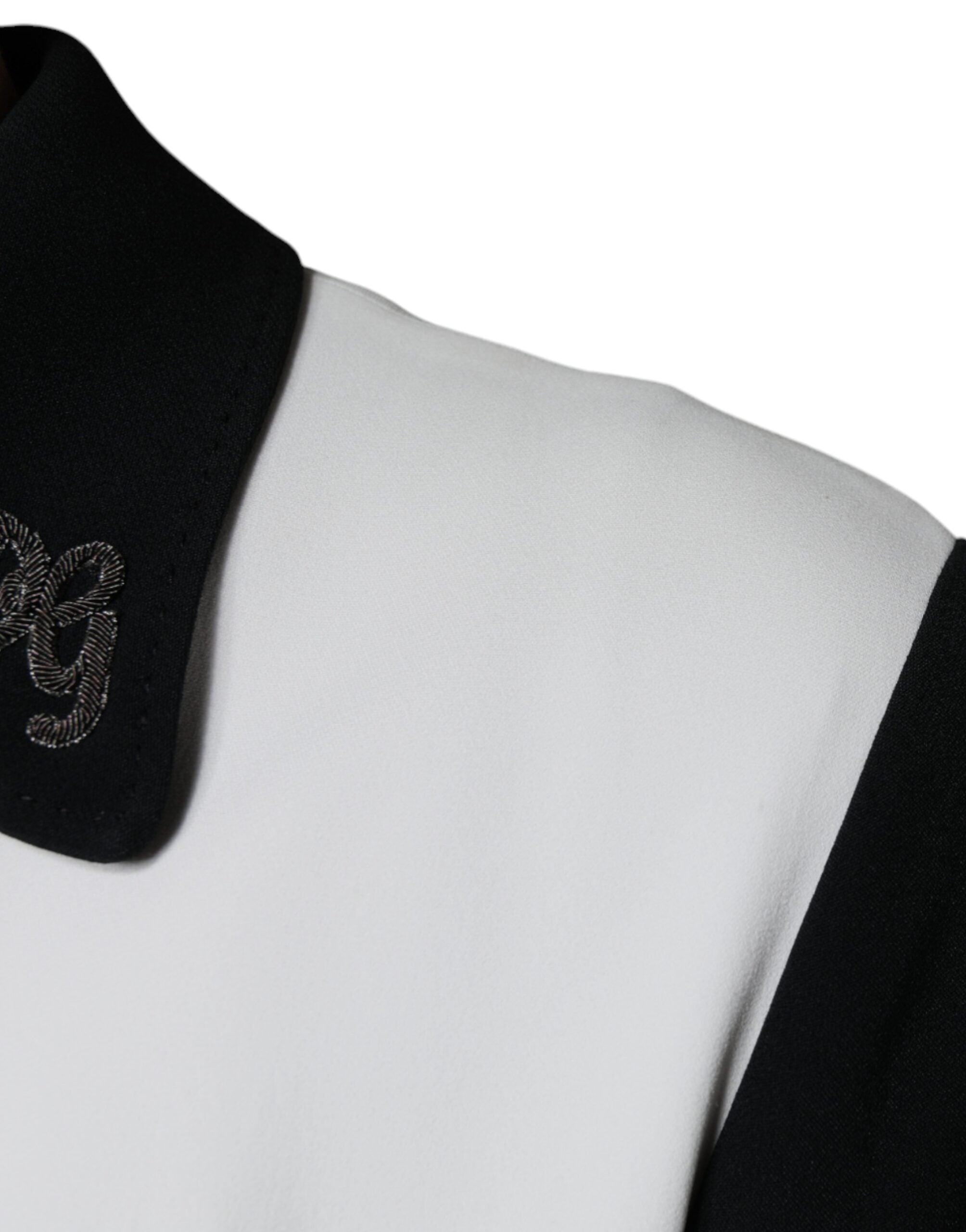 Dolce & Gabbana Black White DG Crown Shirt Jacket