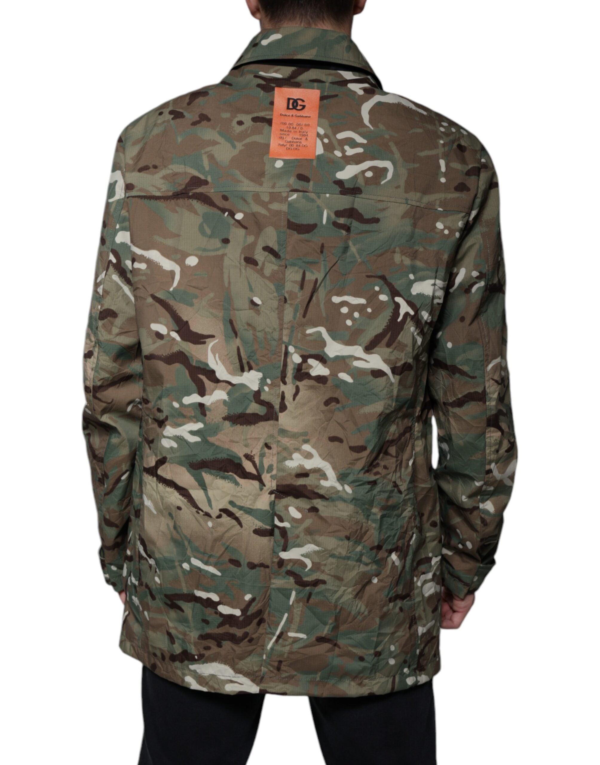 Dolce & Gabbana Multicolor Camouflage  Cargo Jacket