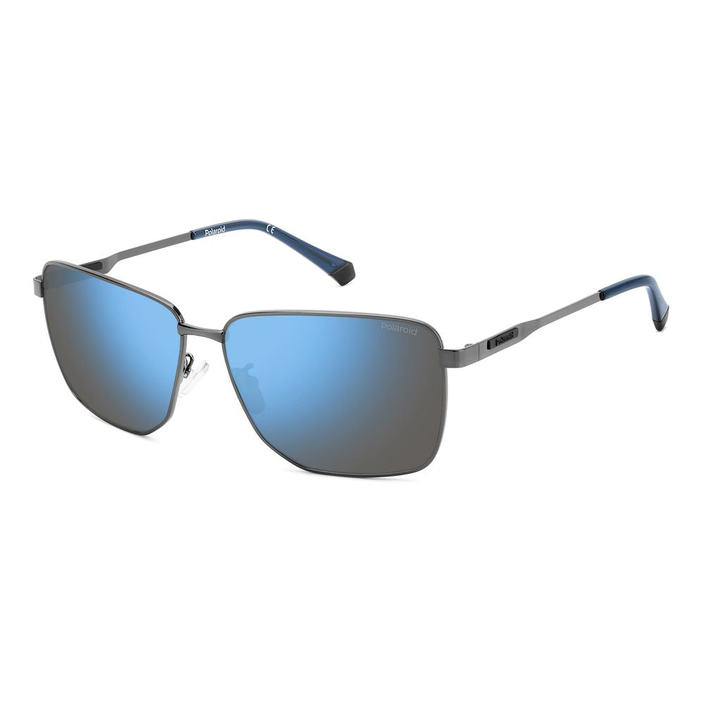 Polaroid Gray Metal Sunglasses LUNESCAPE