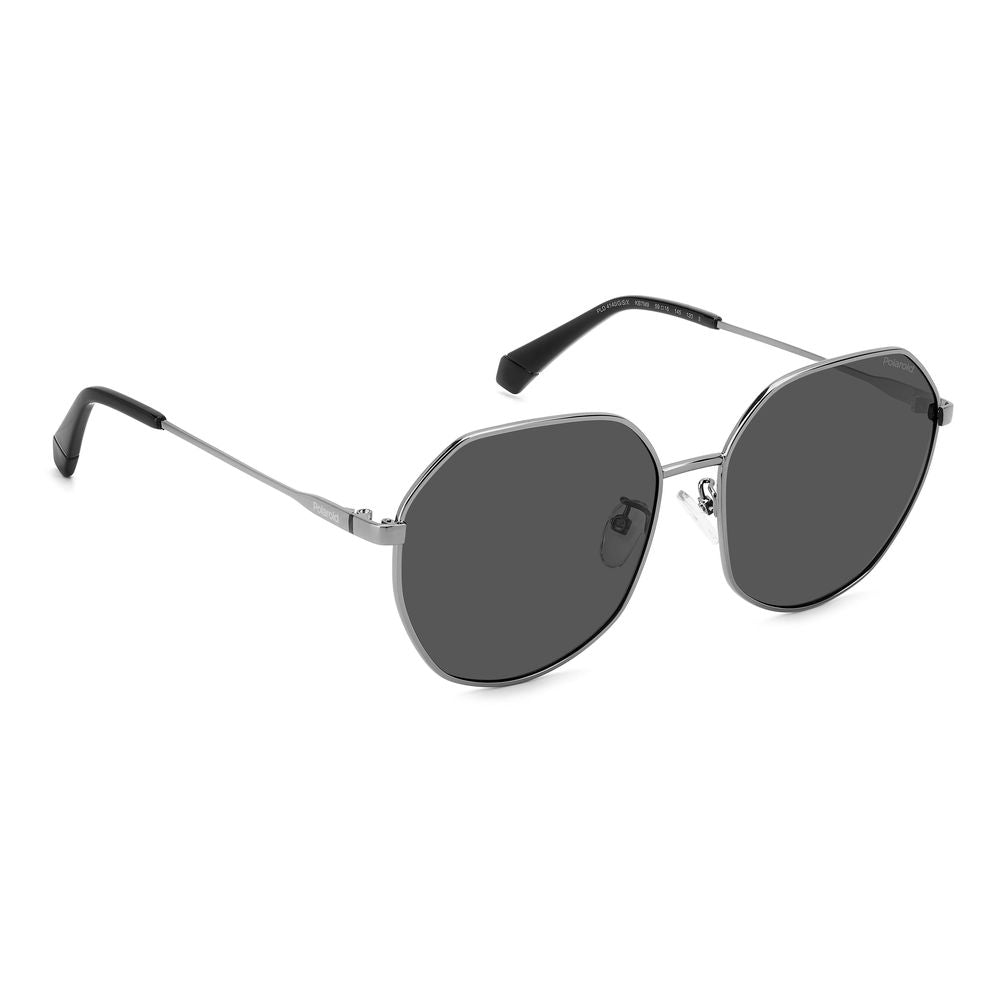 Polaroid Gray Metal Sunglasses LUNESCAPE