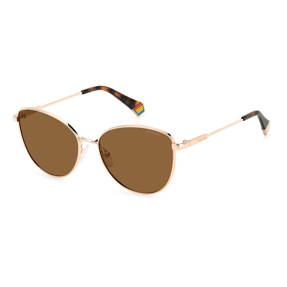 Polaroid Gold Metal Sunglasses LUNESCAPE