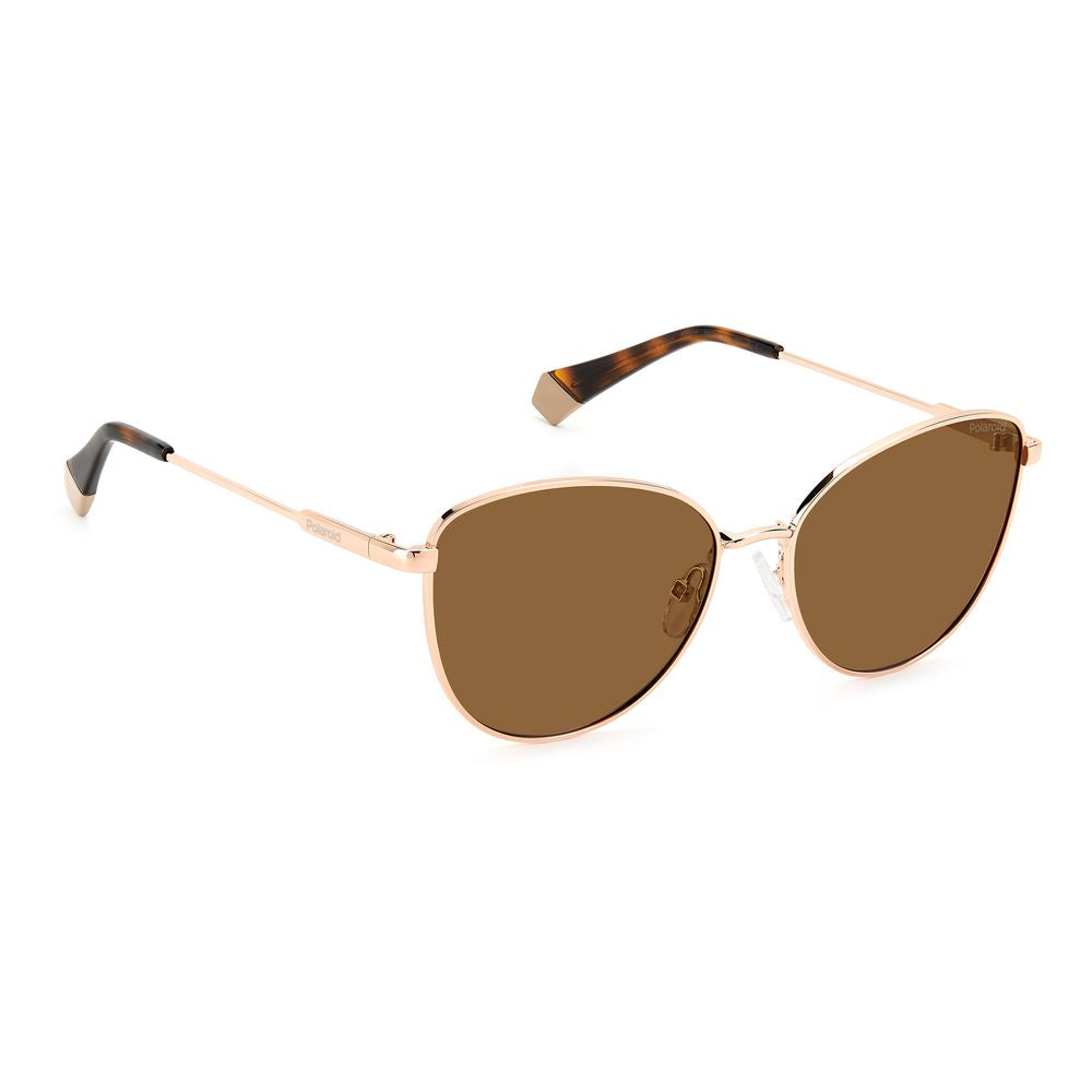 Polaroid Gold Metal Sunglasses LUNESCAPE