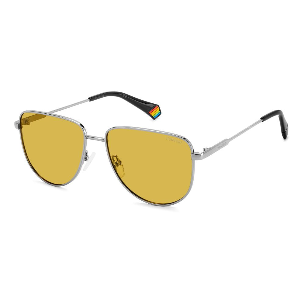 Polaroid Gray Metal Sunglasses LUNESCAPE