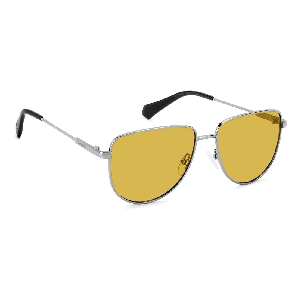 Polaroid Gray Metal Sunglasses LUNESCAPE