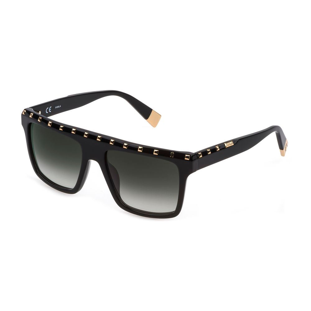 Furla Black Acetate Sunglasses LUNESCAPE