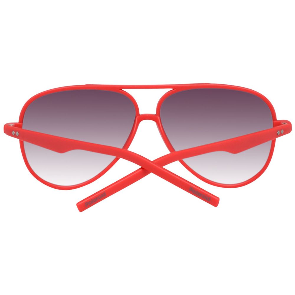 Polaroid Red Plastic Sunglasses LUNESCAPE