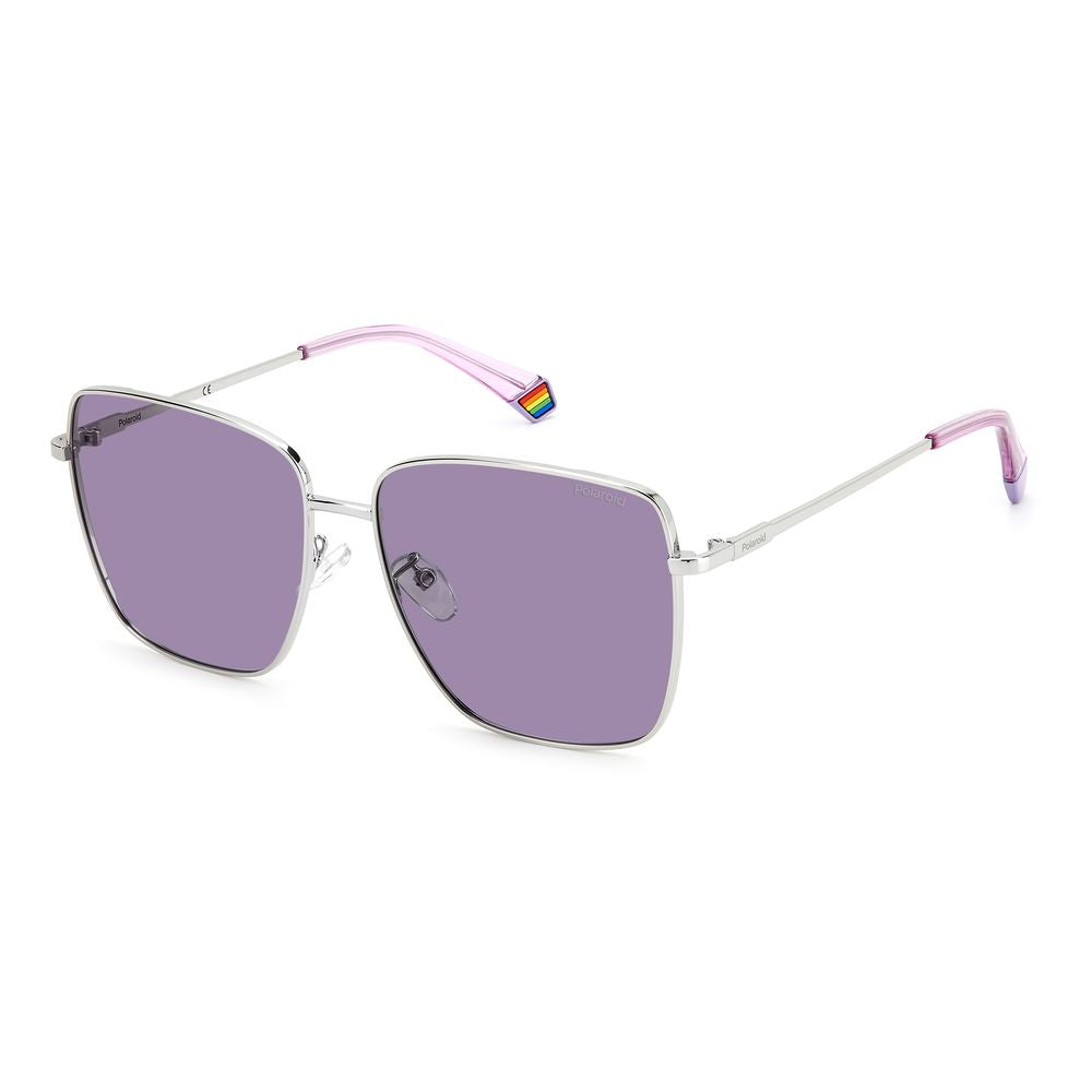 Polaroid Gray Metal Sunglasses LUNESCAPE