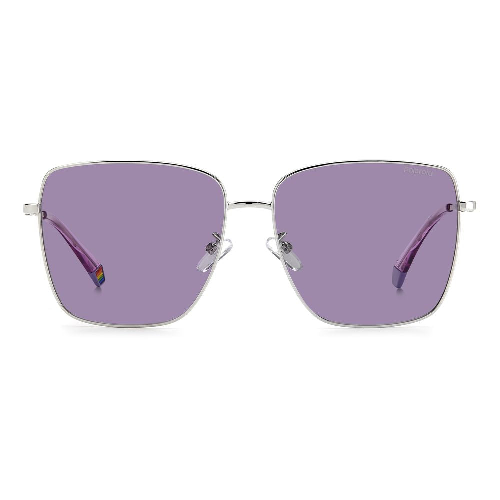 Polaroid Gray Metal Sunglasses LUNESCAPE