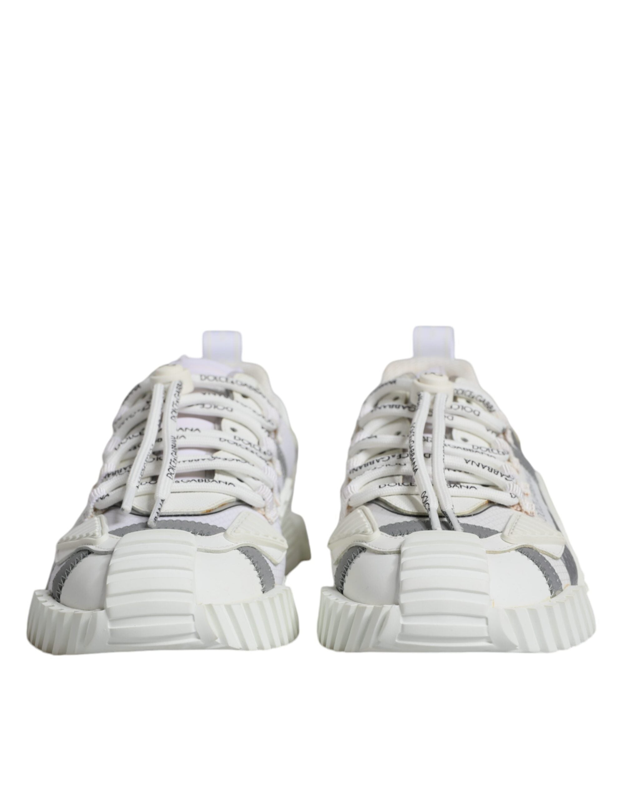 Dolce & Gabbana White Lace Up Low Top NS1 Sneakers Shoes LUNESCAPE