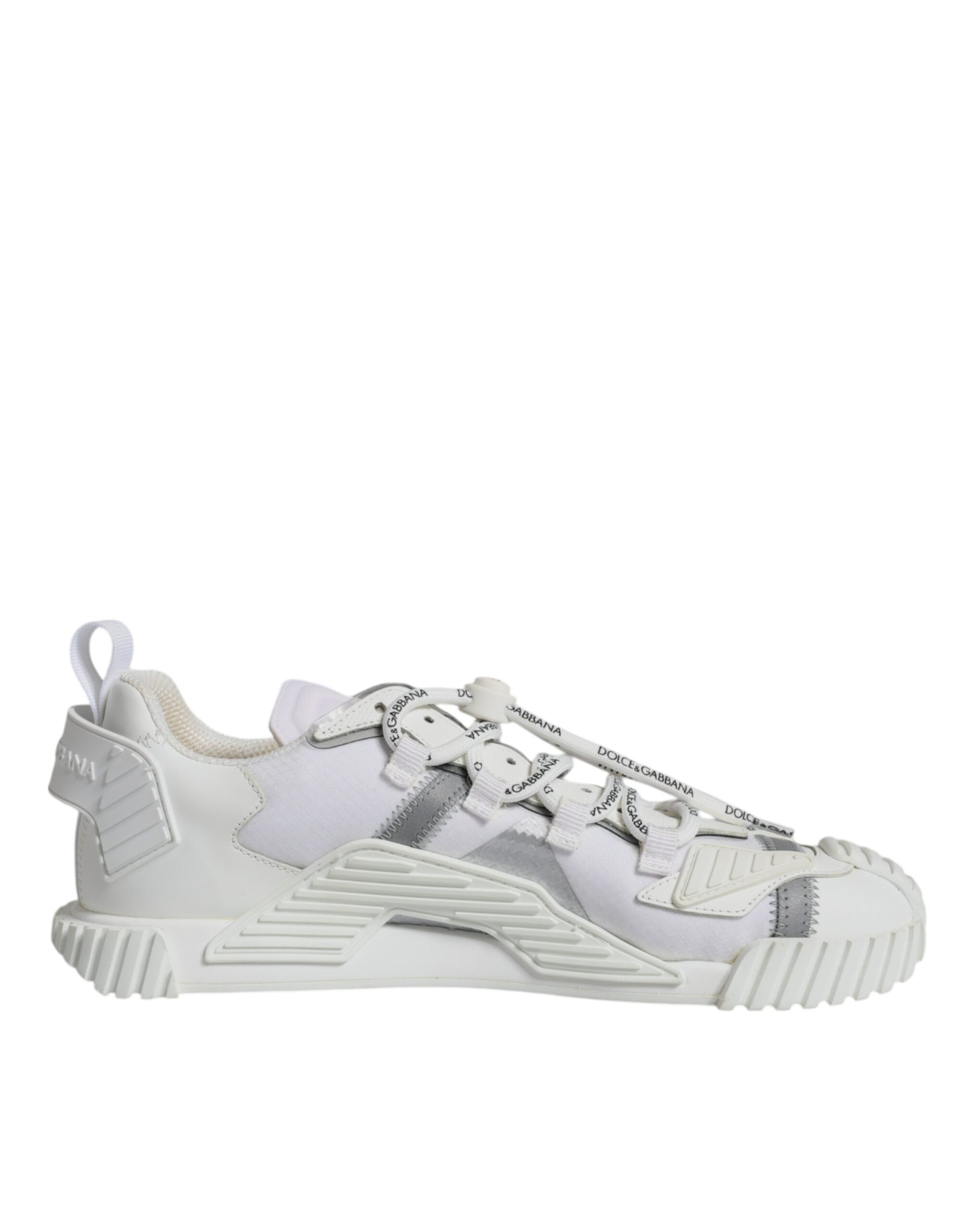 Dolce & Gabbana White Lace Up Low Top NS1 Sneakers Shoes LUNESCAPE