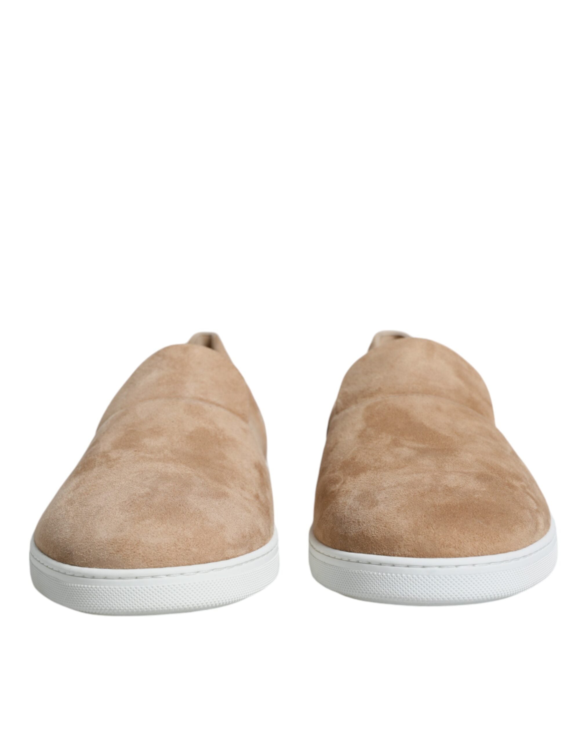 Dolce & Gabbana Beige Suede Caiman Loafers LUNESCAPE