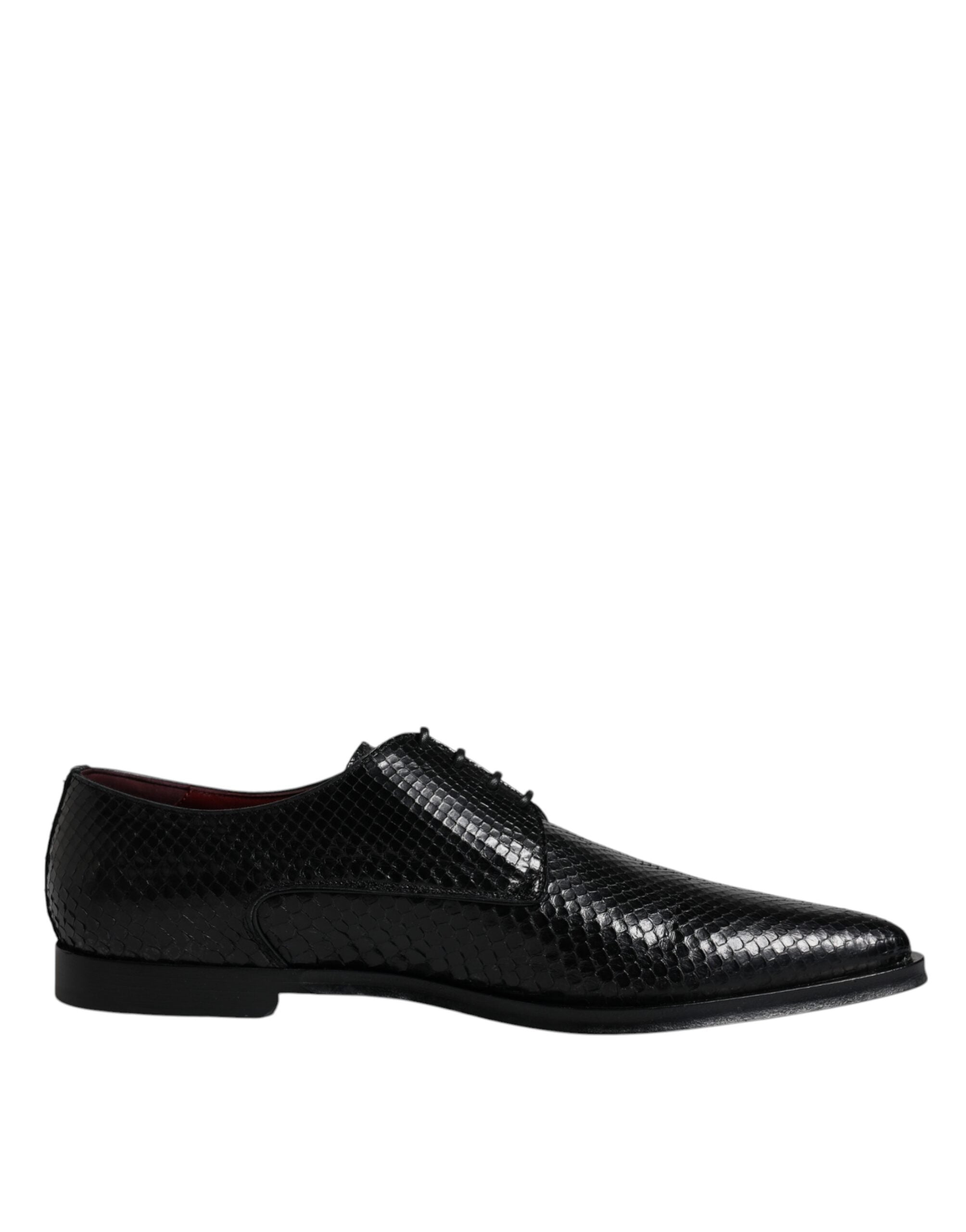 Dolce & Gabbana Black Leather Derby Formal Dress Shoes LUNESCAPE