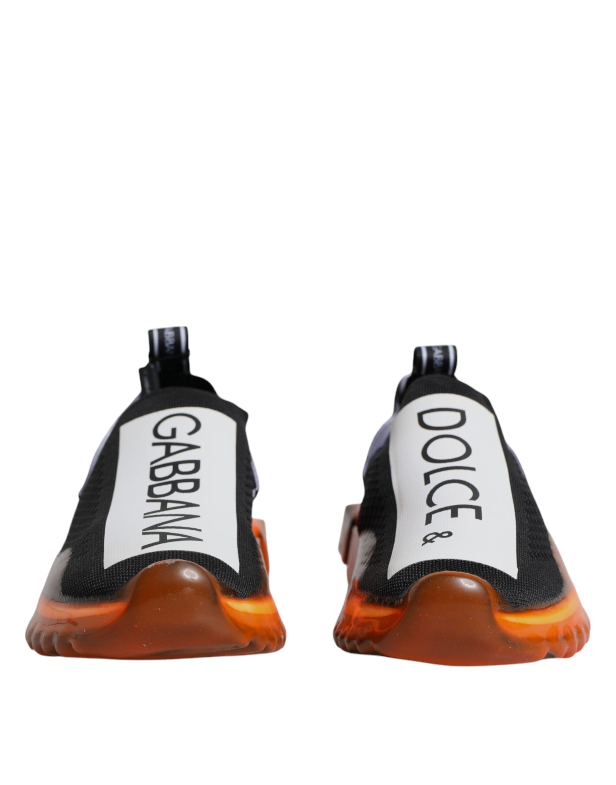 Dolce & Gabbana Black Orange Sorrento Slip-On Sneakers LUNESCAPE