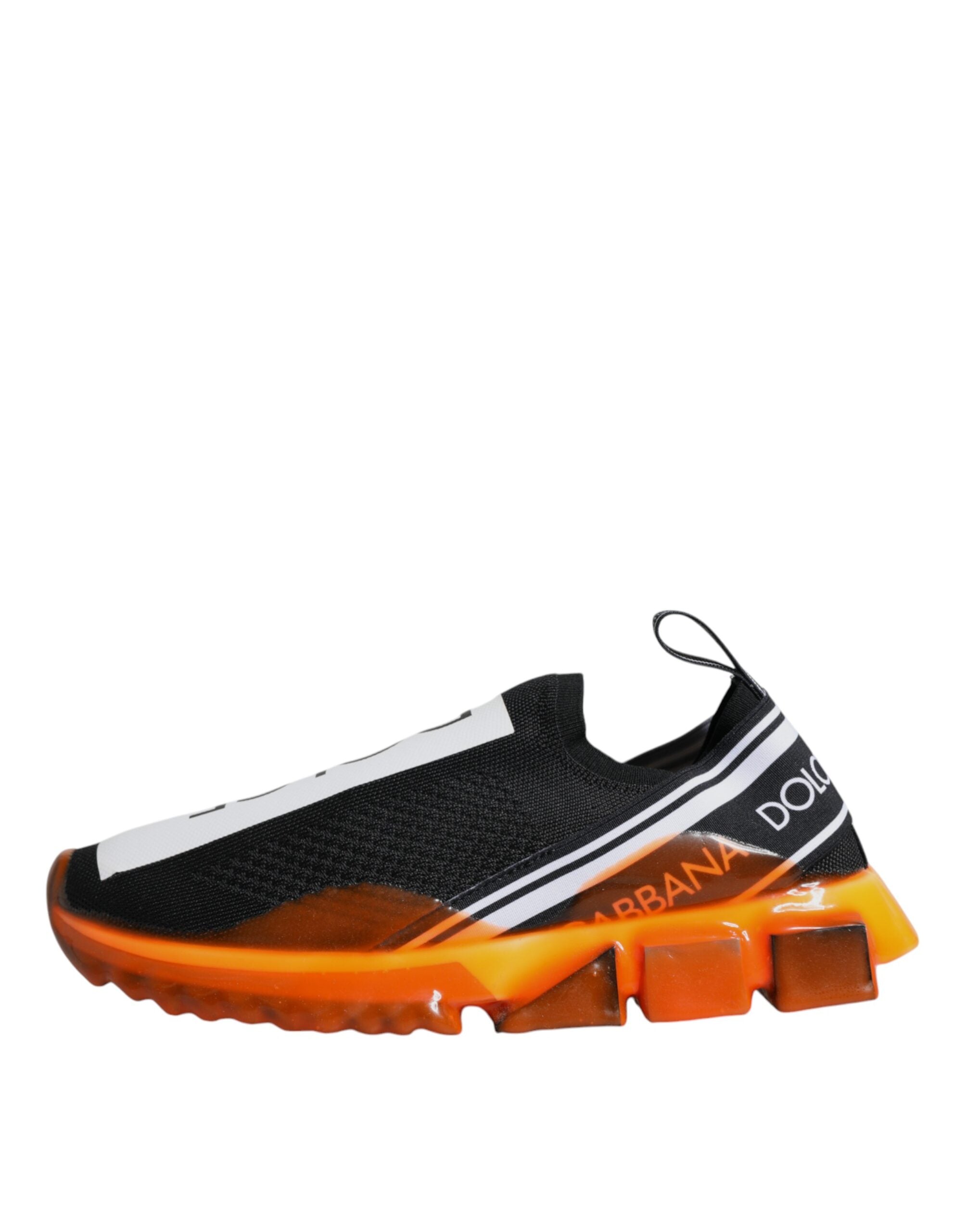 Dolce & Gabbana Black Orange Sorrento Slip-On Sneakers LUNESCAPE