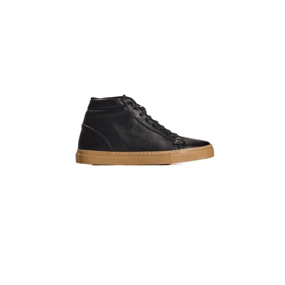 Roberto Pepe Luxury Black Calfskin Men Sneaker LUNESCAPE