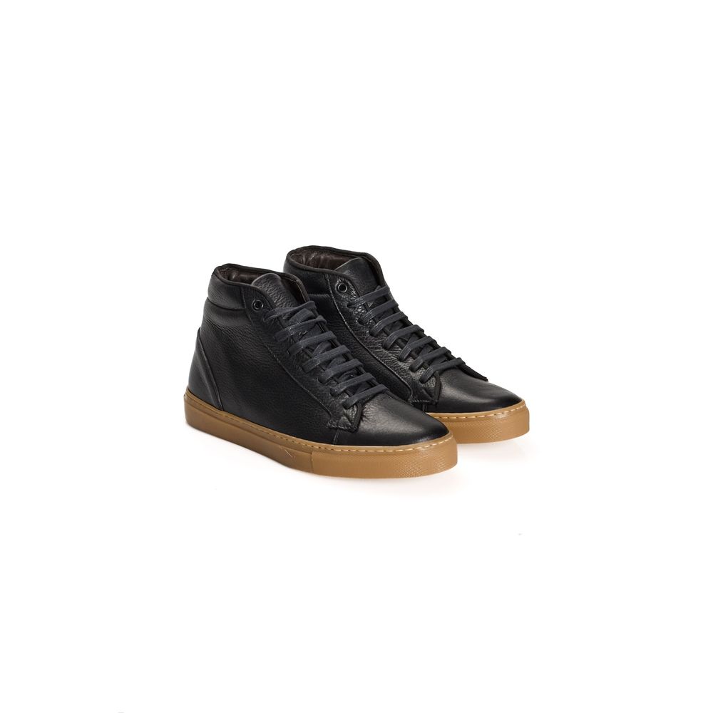 Roberto Pepe Luxury Black Calfskin Men Sneaker LUNESCAPE
