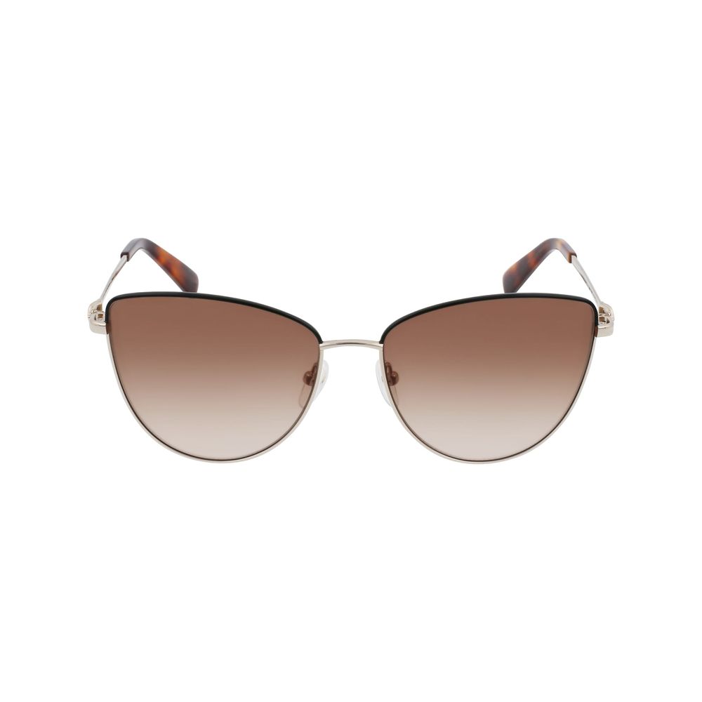 Longchamp Gold Metal Sunglasses LUNESCAPE