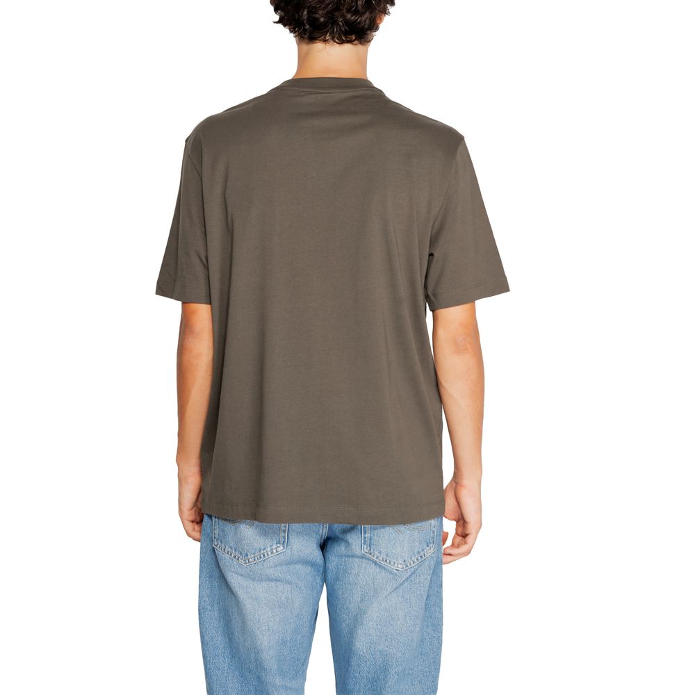 Armani Exchange Green Cotton T-Shirt LUNESCAPE