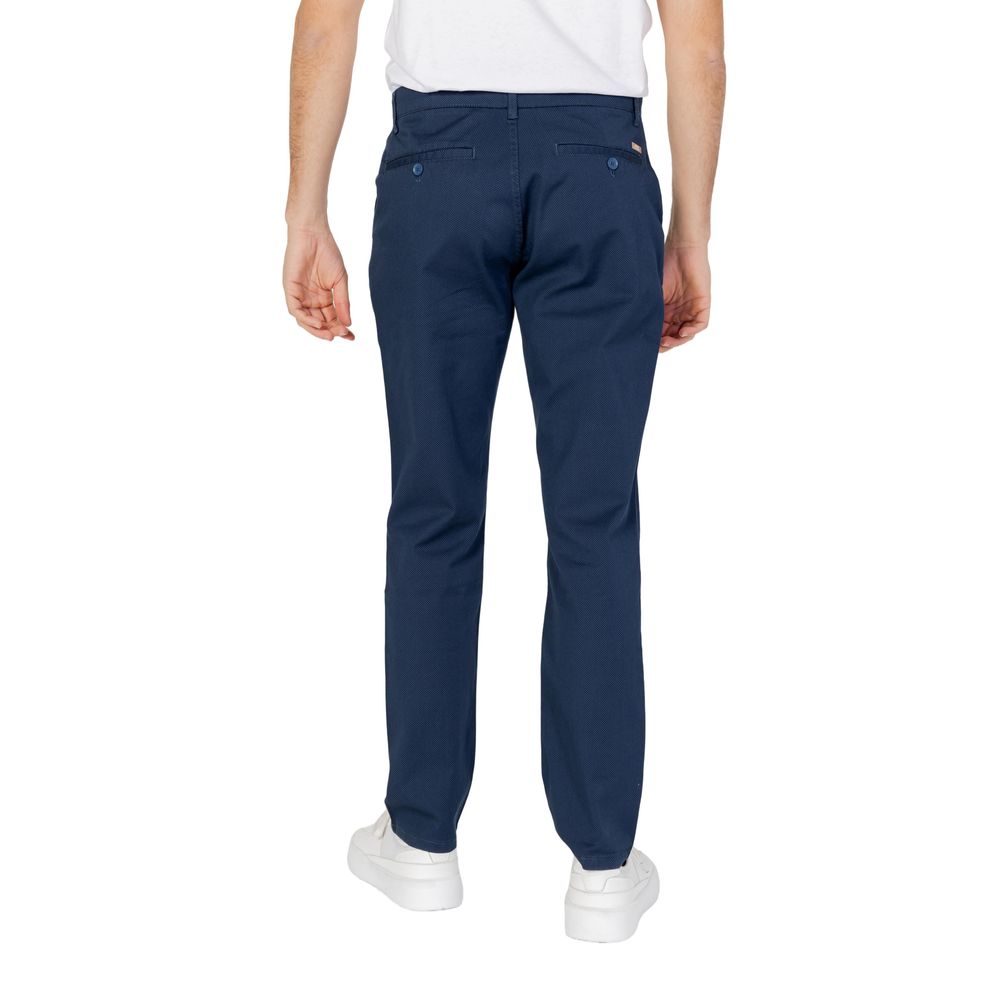 Armani Exchange Blue Cotton Pant LUNESCAPE