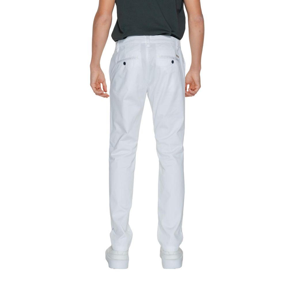 Armani Exchange White Cotton Pant LUNESCAPE