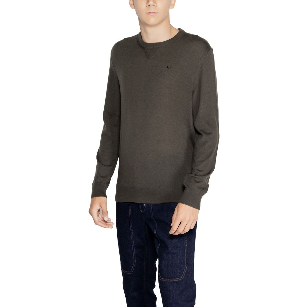 Armani Exchange Green Wool Sweater LUNESCAPE