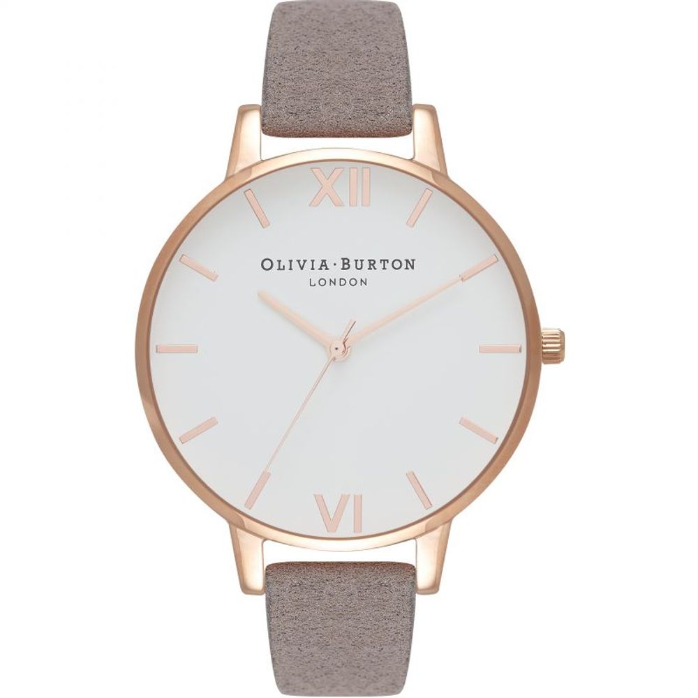 Olivia Burton Gray Artificial Leather Watch LUNESCAPE