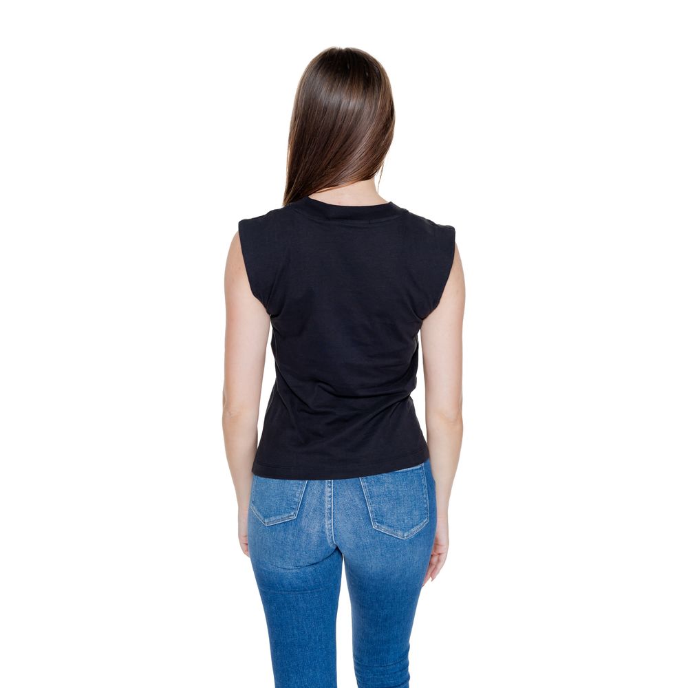 Calvin Klein Jeans Black Cotton T-Shirt LUNESCAPE