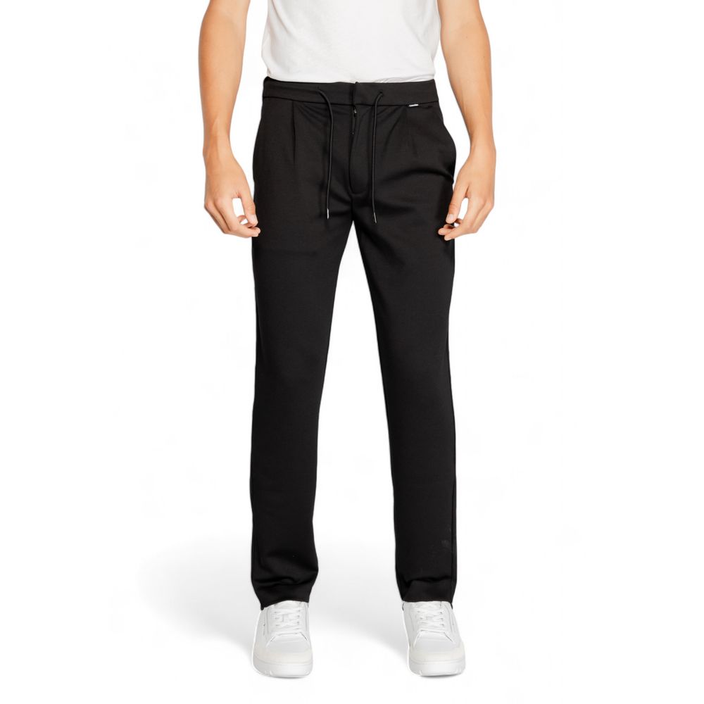 Calvin Klein Black Recycled Polyester Pant LUNESCAPE