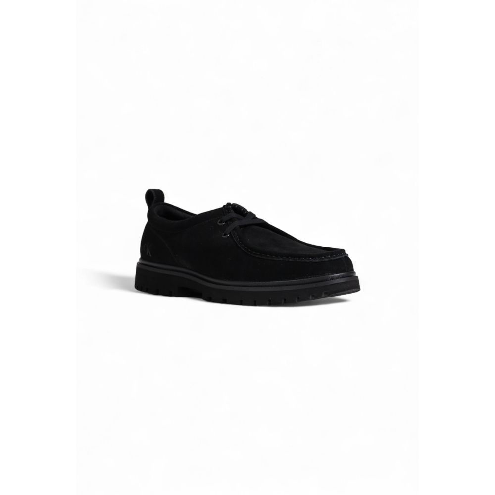 Calvin Klein Jeans Black Suede Leather Oxfords And Derby LUNESCAPE