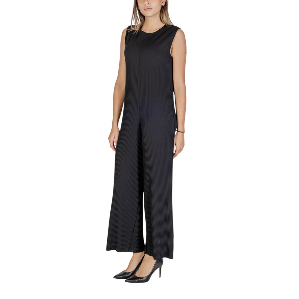 Sandro Ferrone Black Polyester Romper
