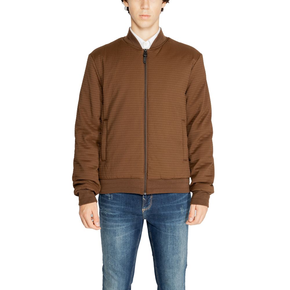 Antony Morato Brown Polyester Jackets & Coat LUNESCAPE