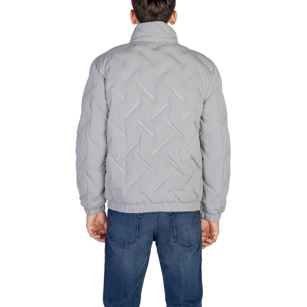Antony Morato Gray Polyester Jackets & Coat LUNESCAPE