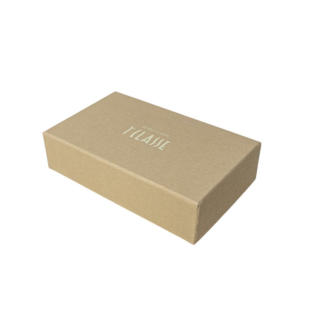 Alviero Martini Prima Classe Beige Leather Keychain LUNESCAPE