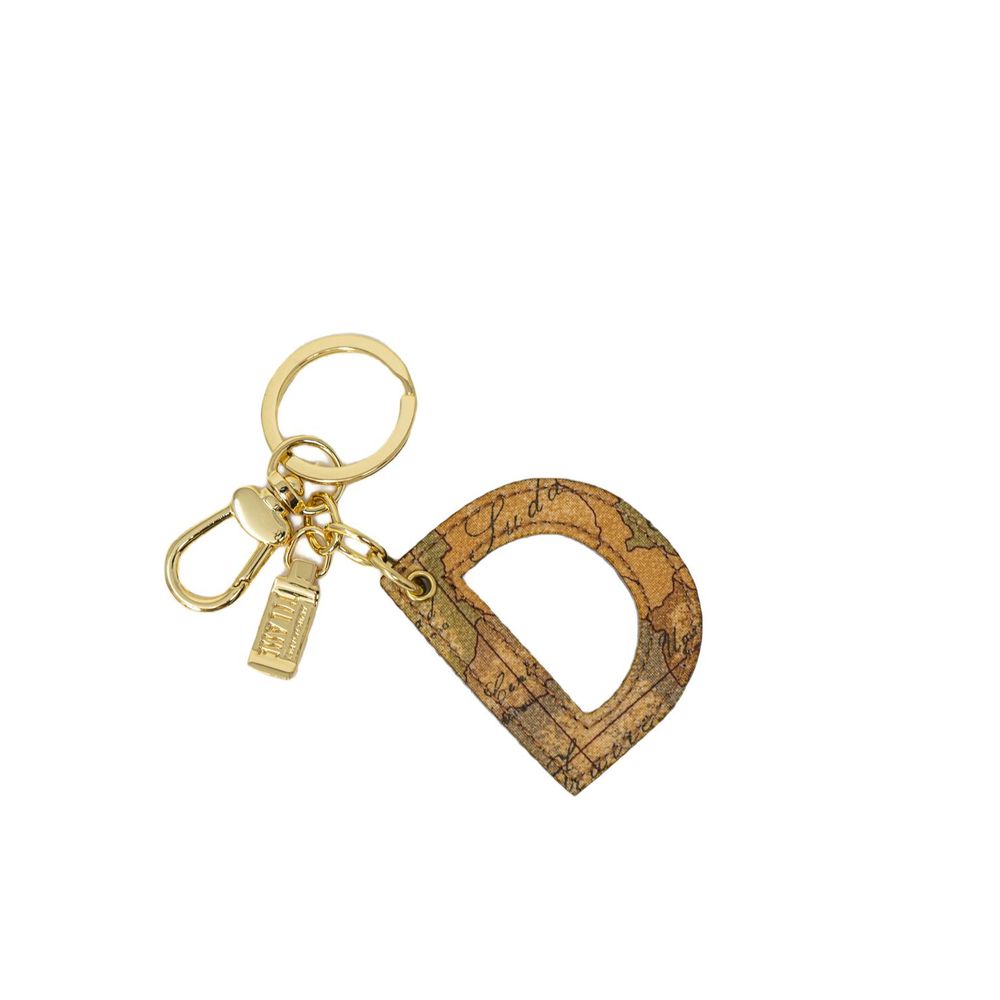 Alviero Martini Prima Classe Beige Leather Keychain LUNESCAPE