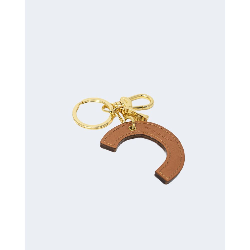 Alviero Martini Prima Classe Beige Leather Keychain LUNESCAPE