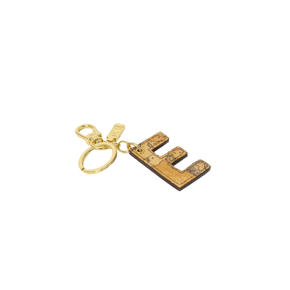 Alviero Martini Prima Classe Beige Leather Keychain LUNESCAPE