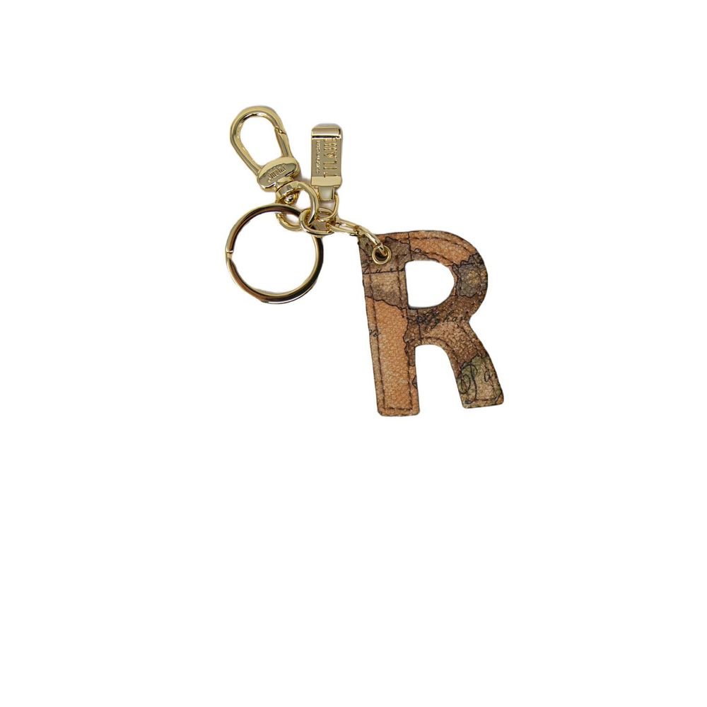 Alviero Martini Prima Classe Beige Leather Keychain LUNESCAPE