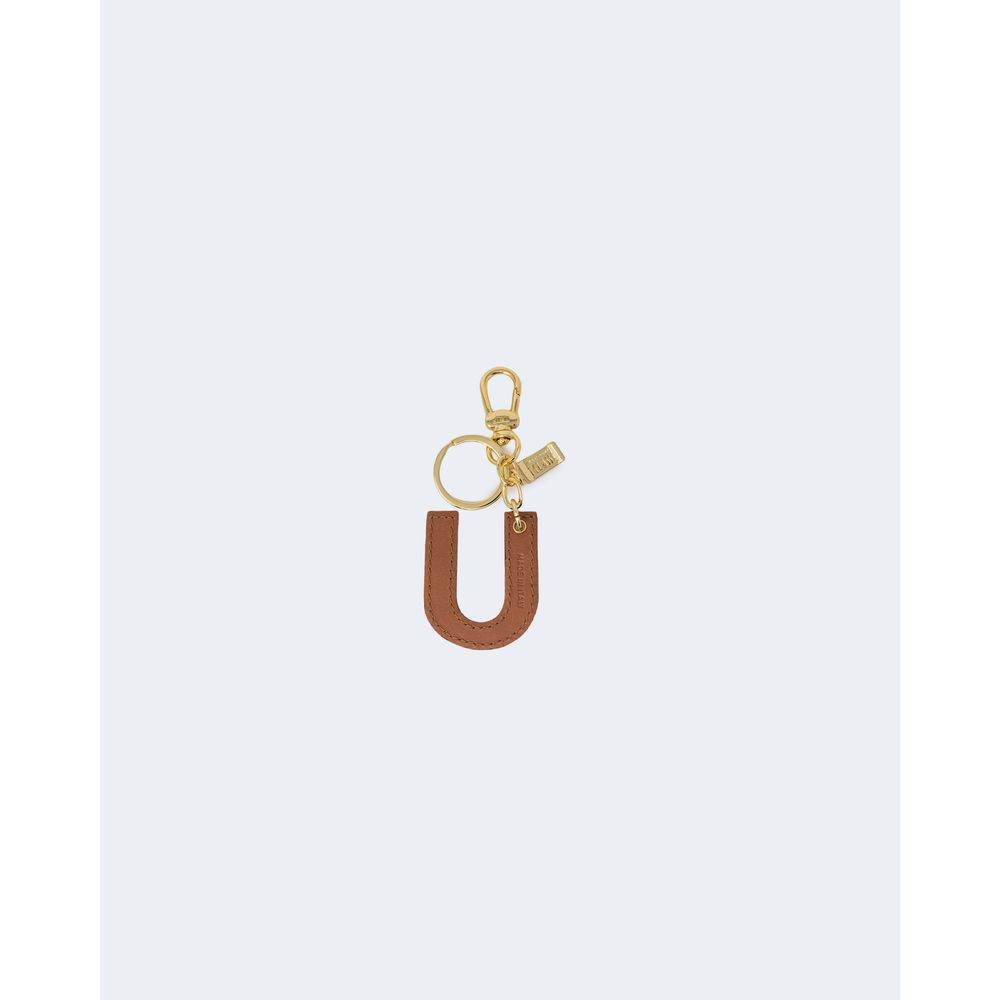 Alviero Martini Prima Classe Beige Leather Keychain LUNESCAPE