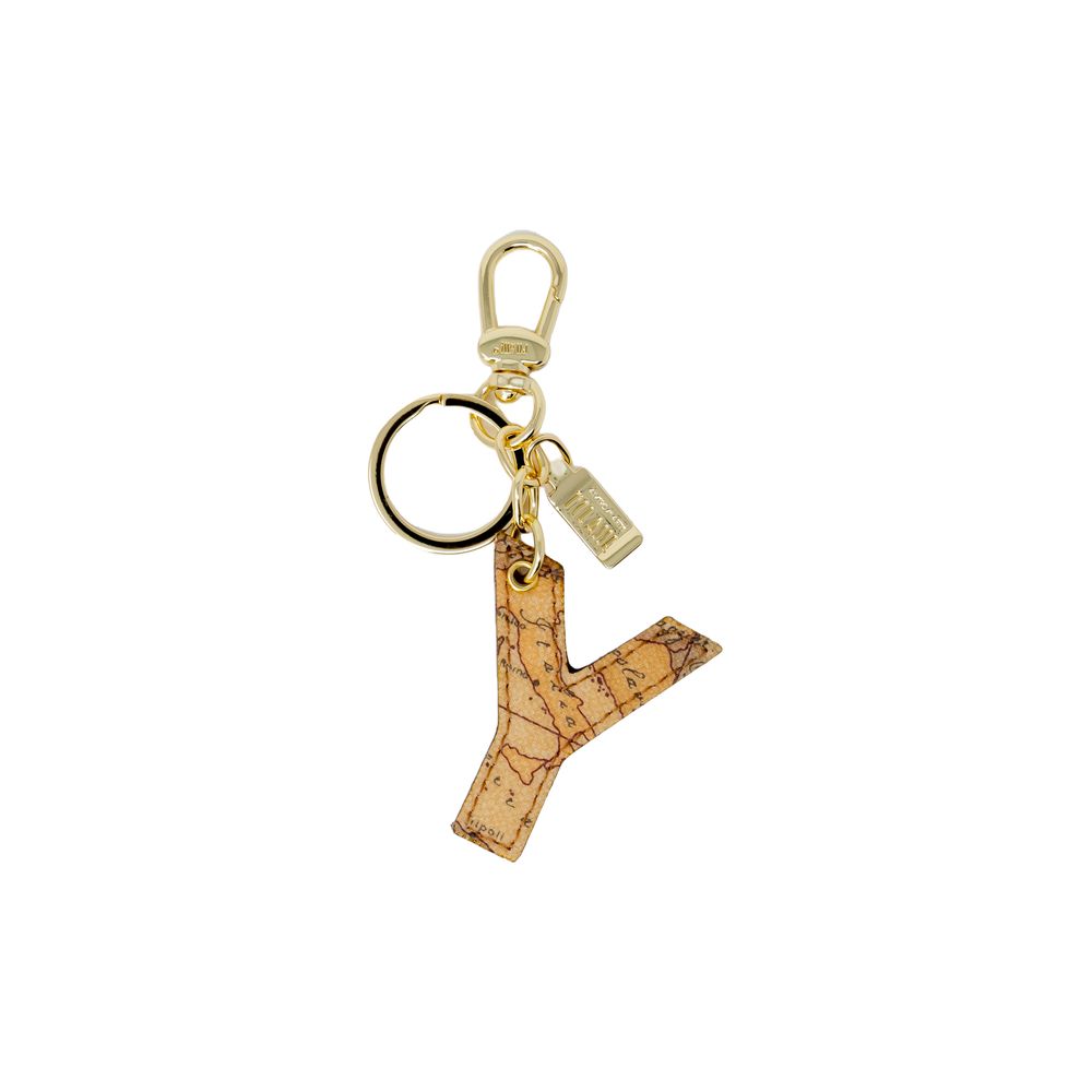 Alviero Martini Prima Classe Beige Artificial Leather Keychain LUNESCAPE
