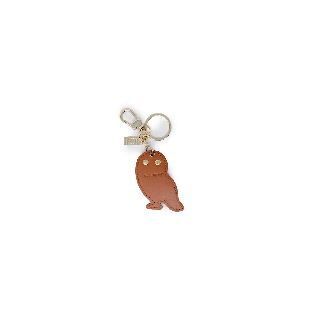 Alviero Martini Prima Classe Beige Leather Keychain LUNESCAPE