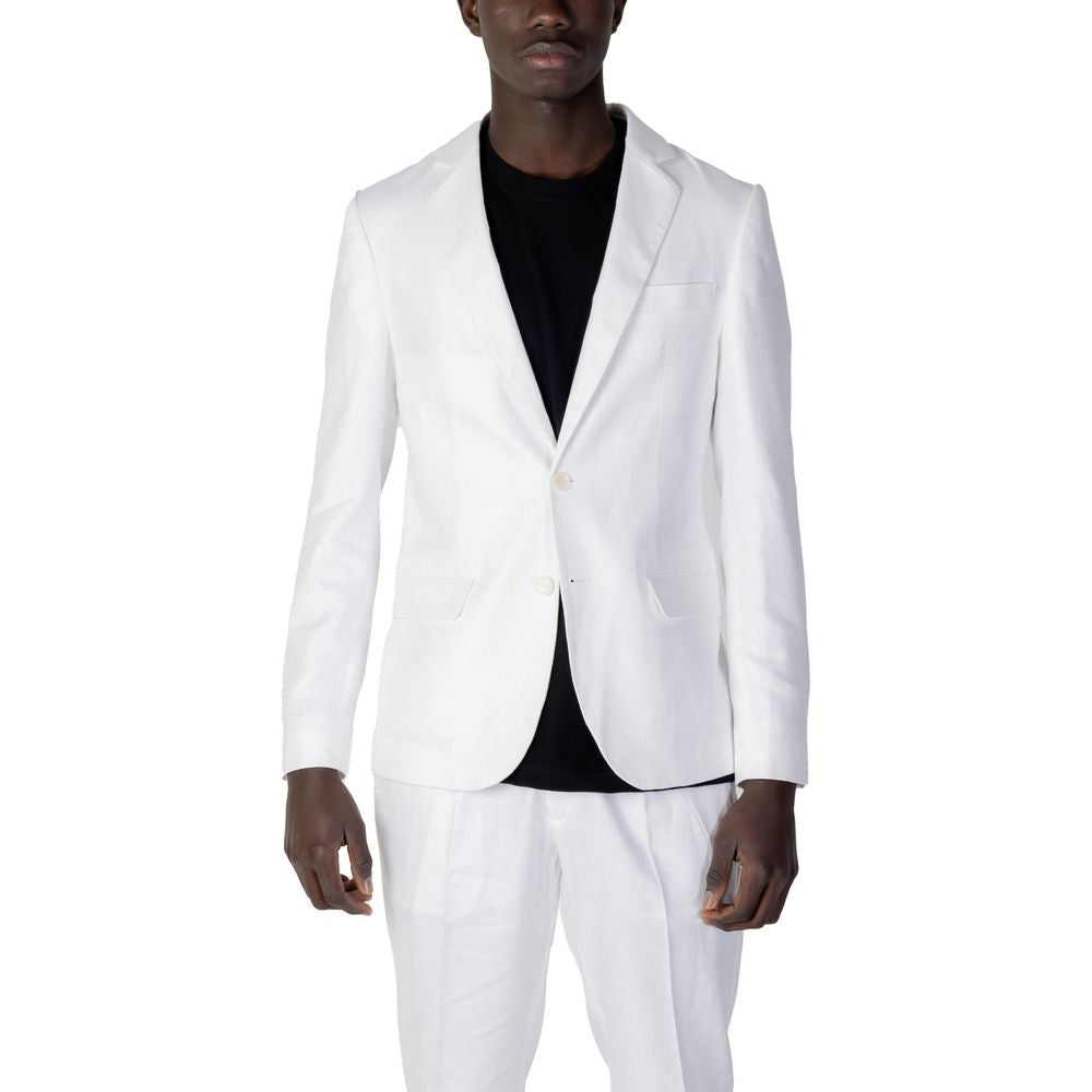Antony Morato White Linen Blazer LUNESCAPE