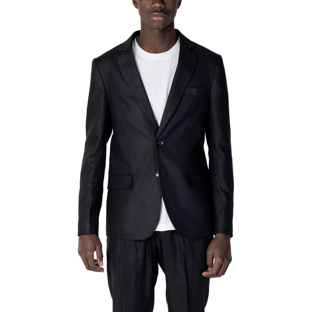 Antony Morato Black Linen Blazer LUNESCAPE