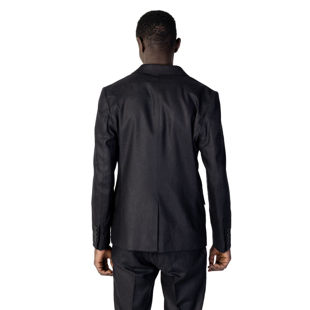 Antony Morato Black Linen Blazer LUNESCAPE