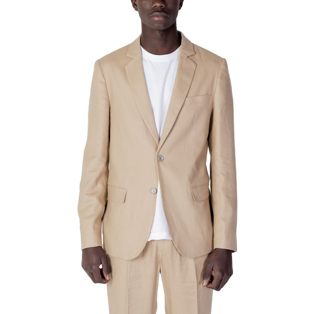 Antony Morato Beige Linen Blazer LUNESCAPE