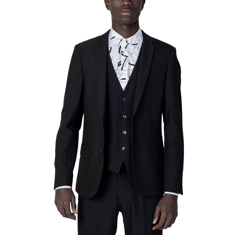 Antony Morato Black Polyester Blazer LUNESCAPE
