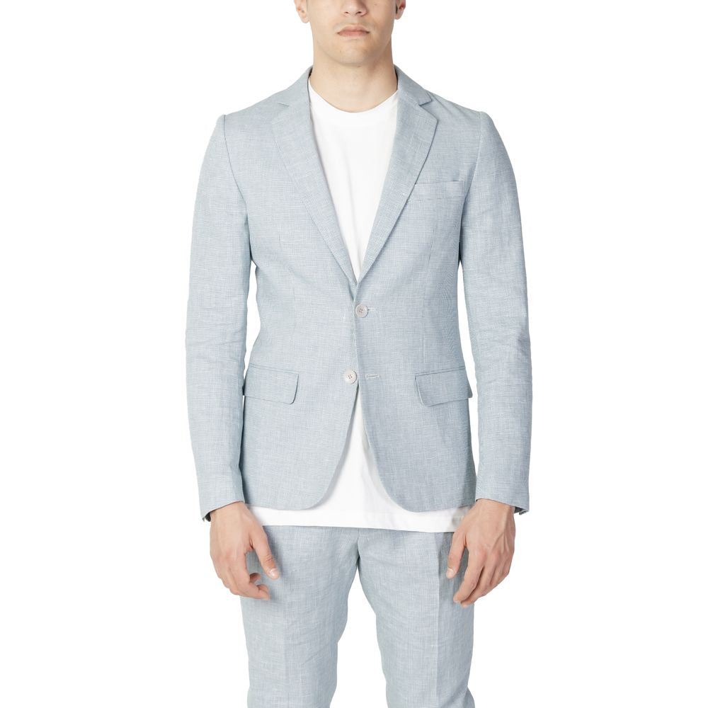 Antony Morato Green Linen Blazer LUNESCAPE